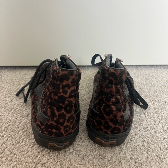 Suede Cheetah Print Vans Sk8-His - Picture 2 of 3